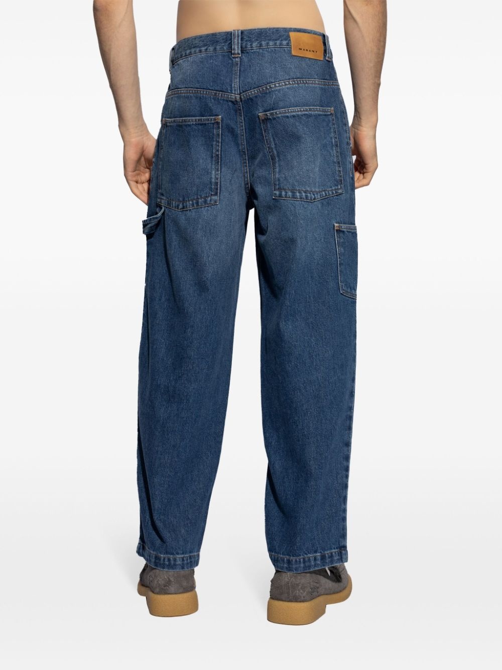 mid-rise straight-leg jeans - 4