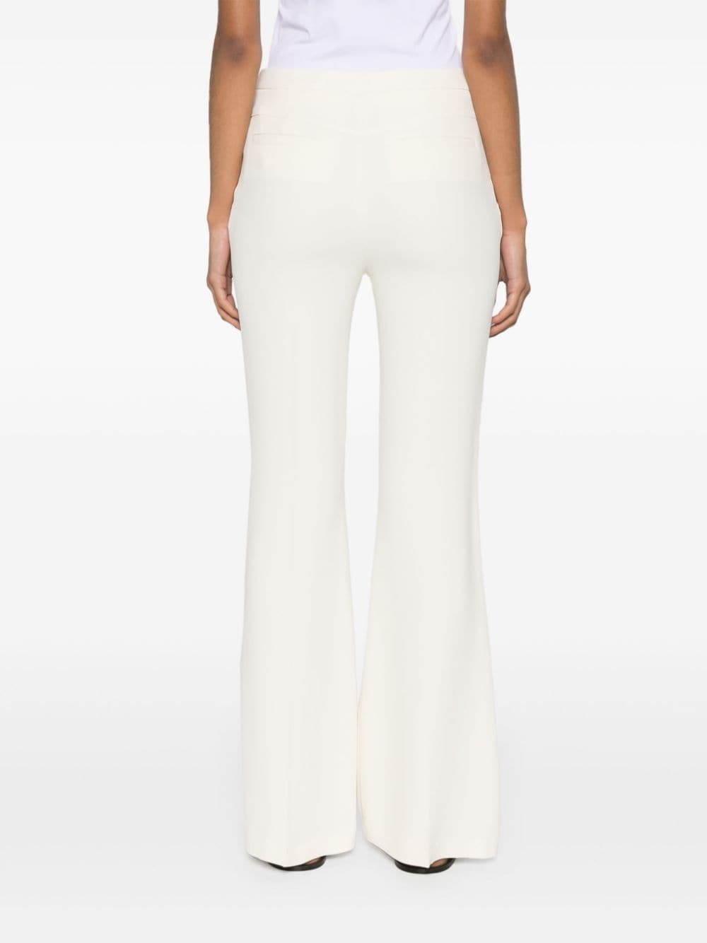 high-waist flared trousers - 5