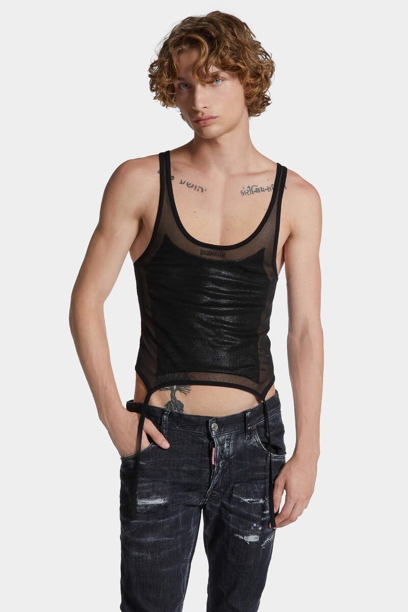 KNIT SUSPENDER TOP - 3