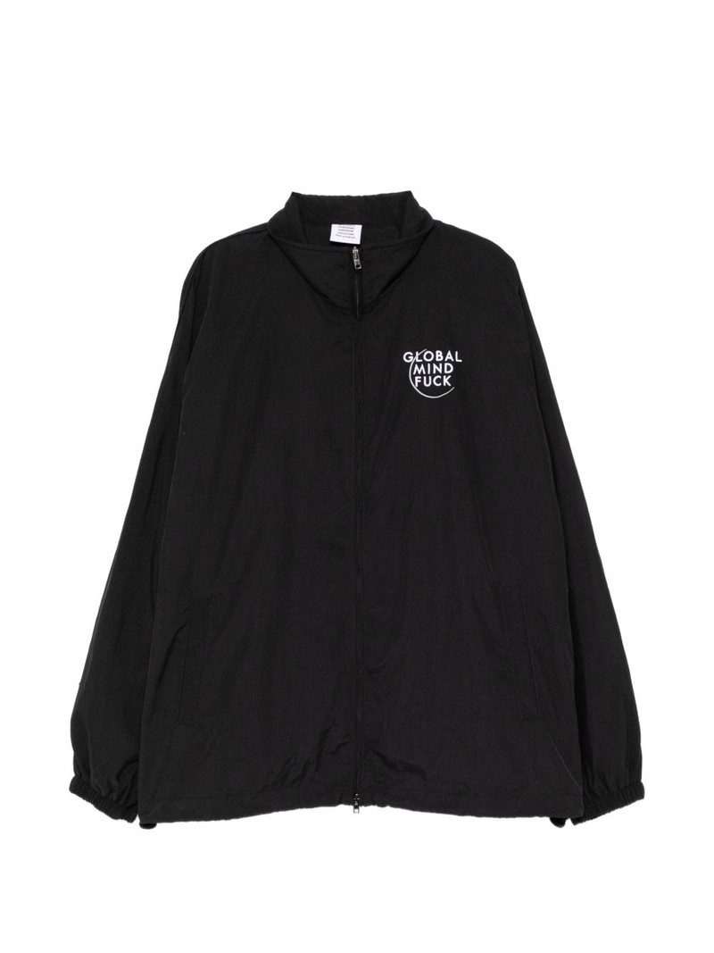 logo-embroidered jacket 1