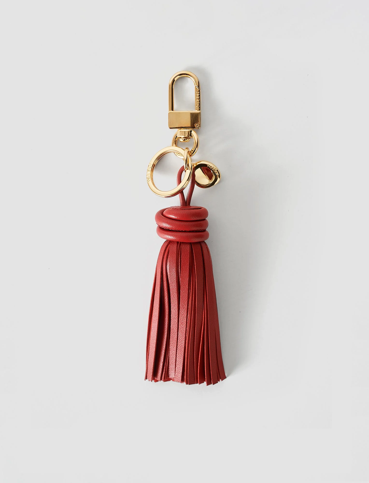 Clover Leather Tassel Keyring - 1