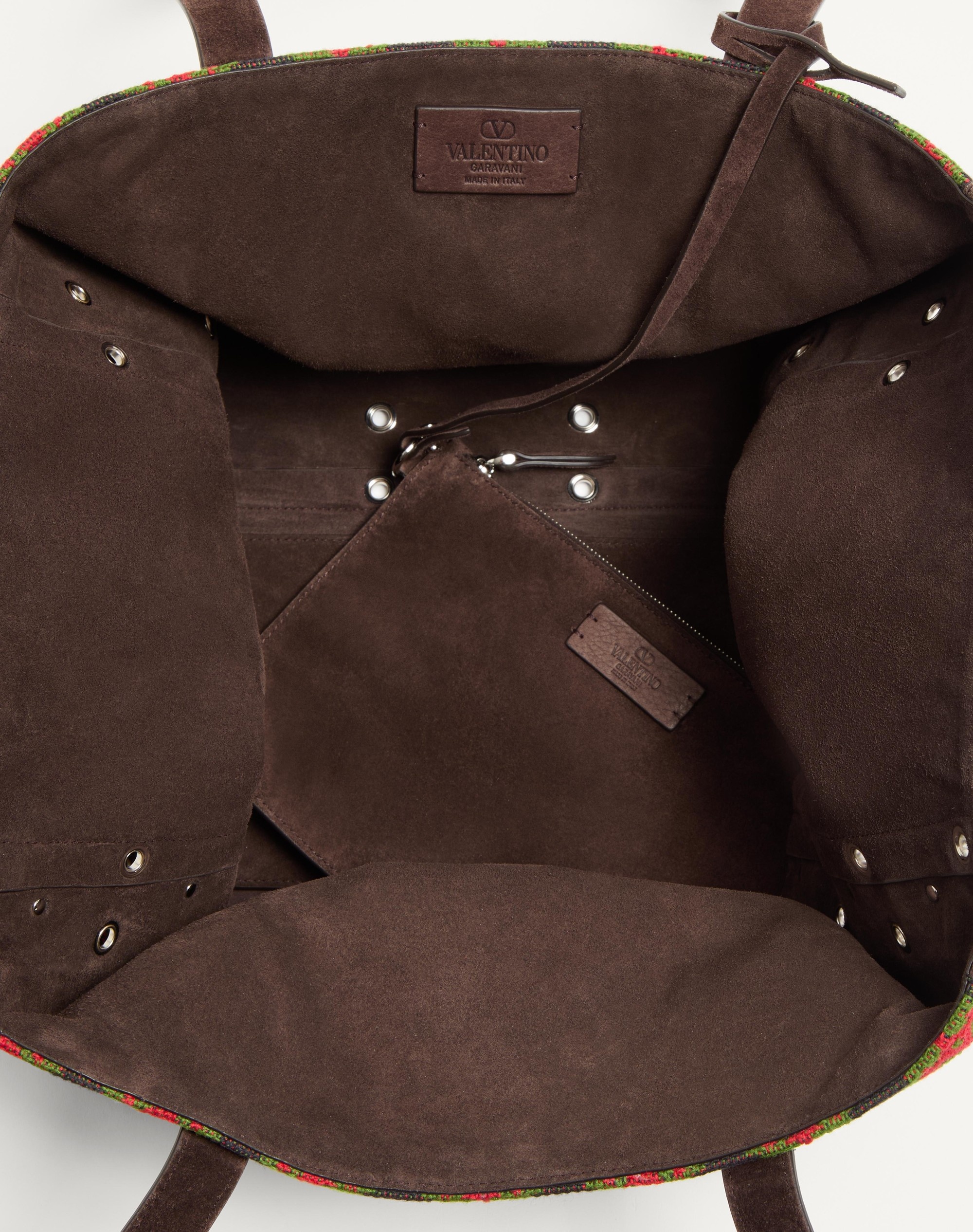 VALENTINO GARAVANI NELLCÔTE LARGE SHOPPING BAG IN JACQUARD FABRIC - 6