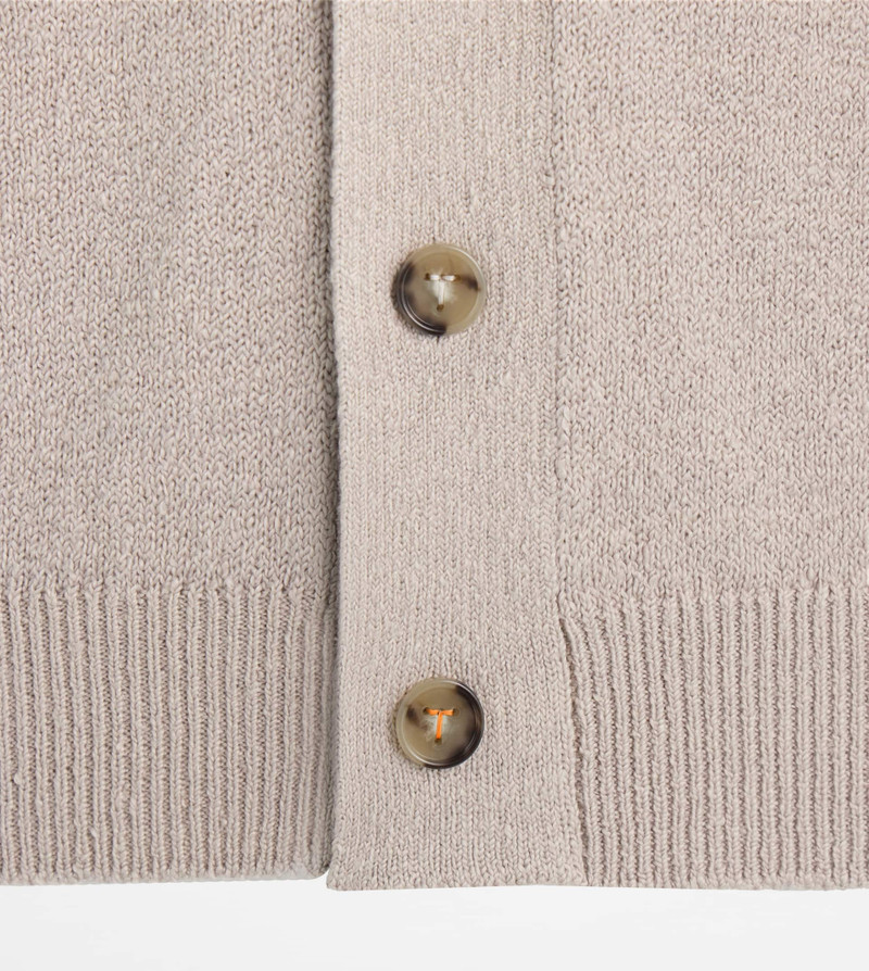 Tod's CARDIGAN IN COTTON - BEIGE outlook