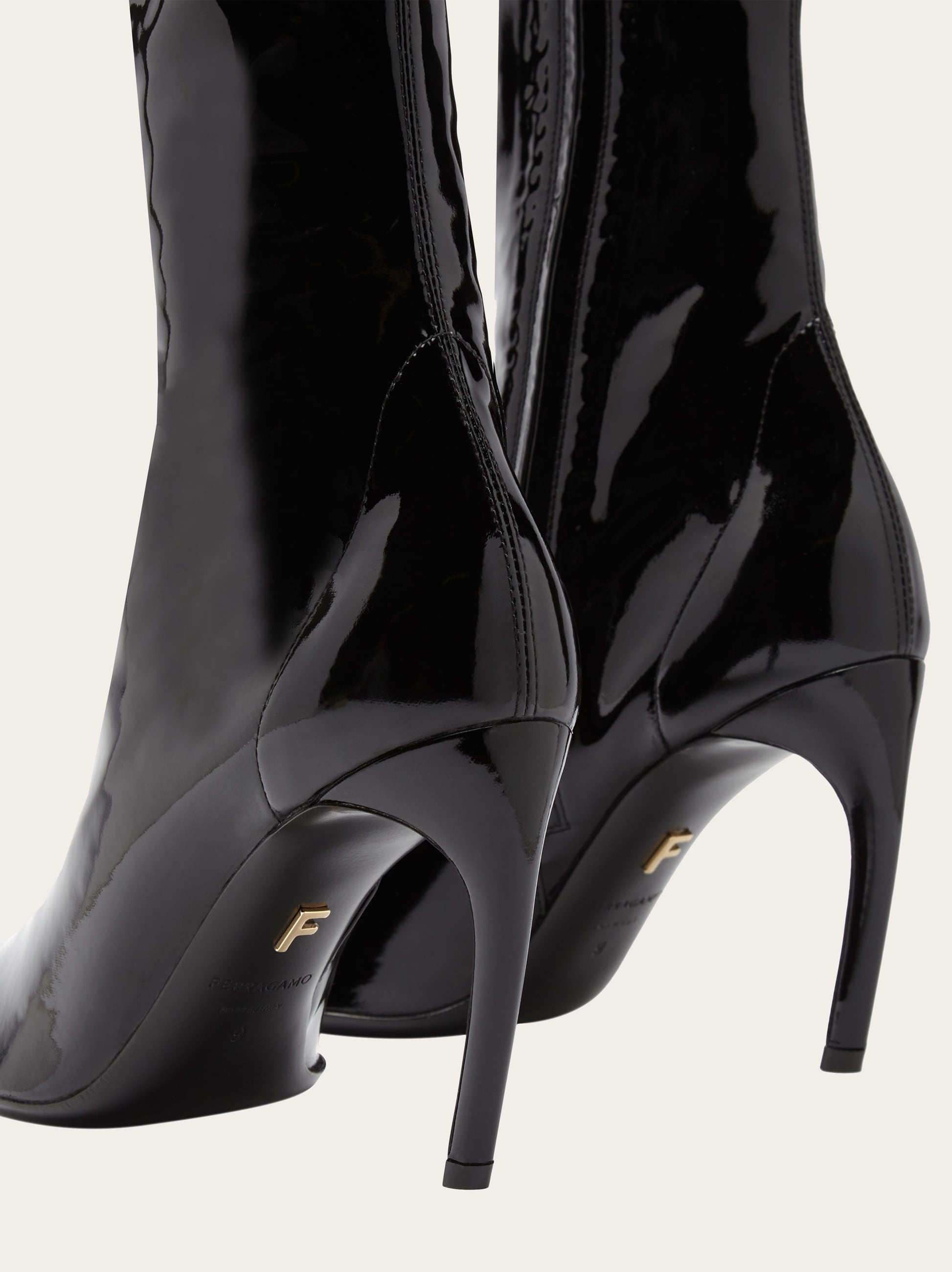 High patent stretch boot - 7