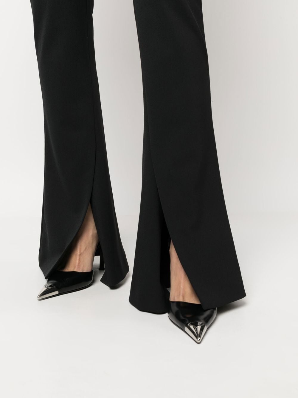 high-waisted split trousers - 5