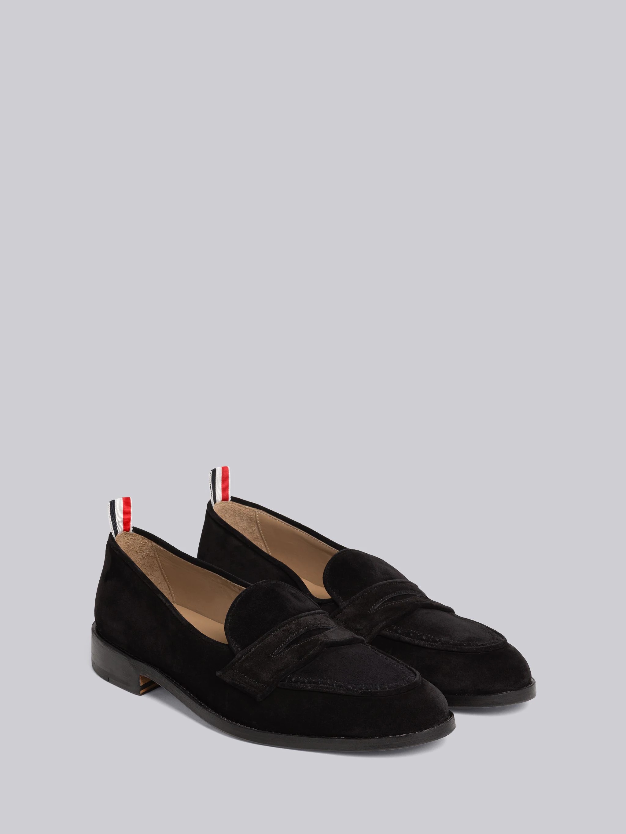 Fine Kid Suede Varsity Penny Loafer - 3