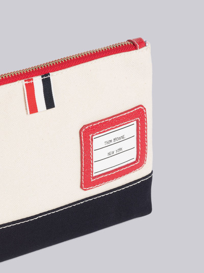 Thom Browne COTTON CANVAS ZIP POUCH outlook
