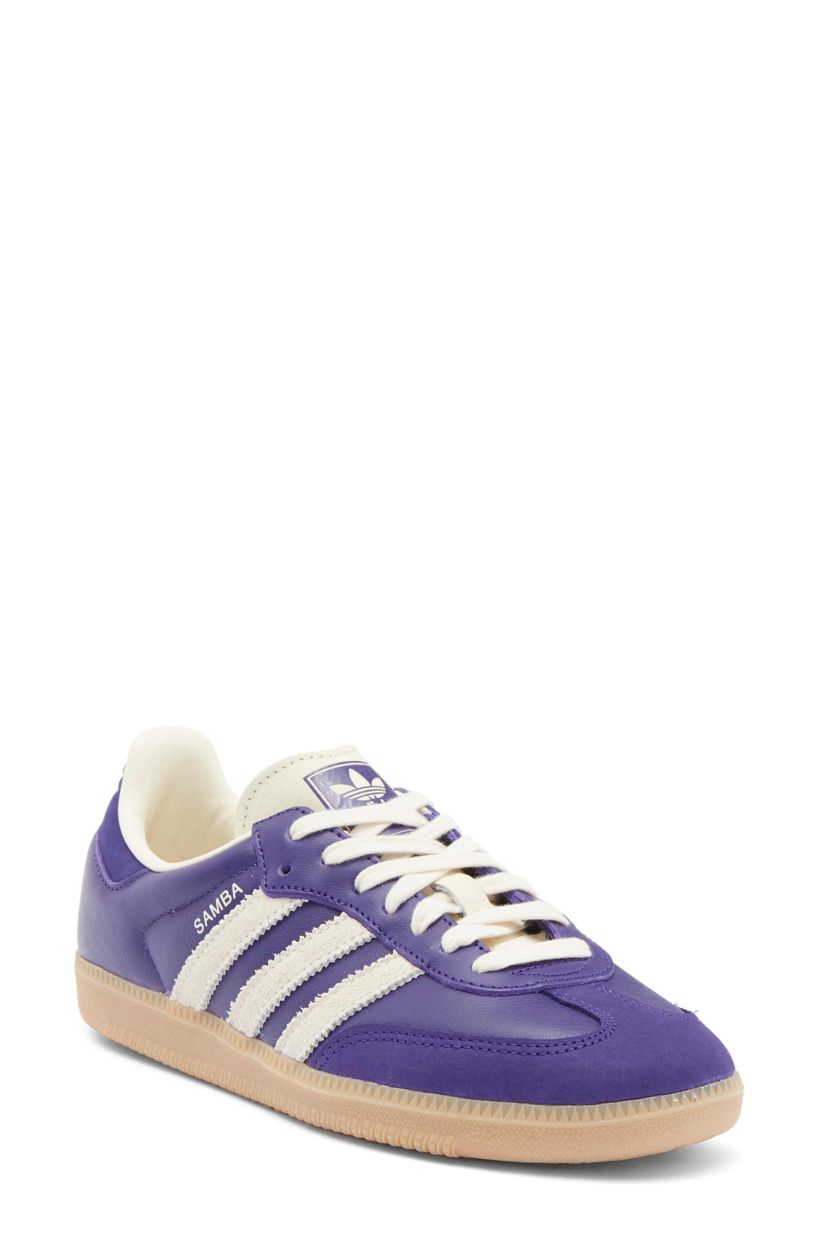 adidas Samba OG Sneaker in Cpurpl/cre at Nordstrom - 1