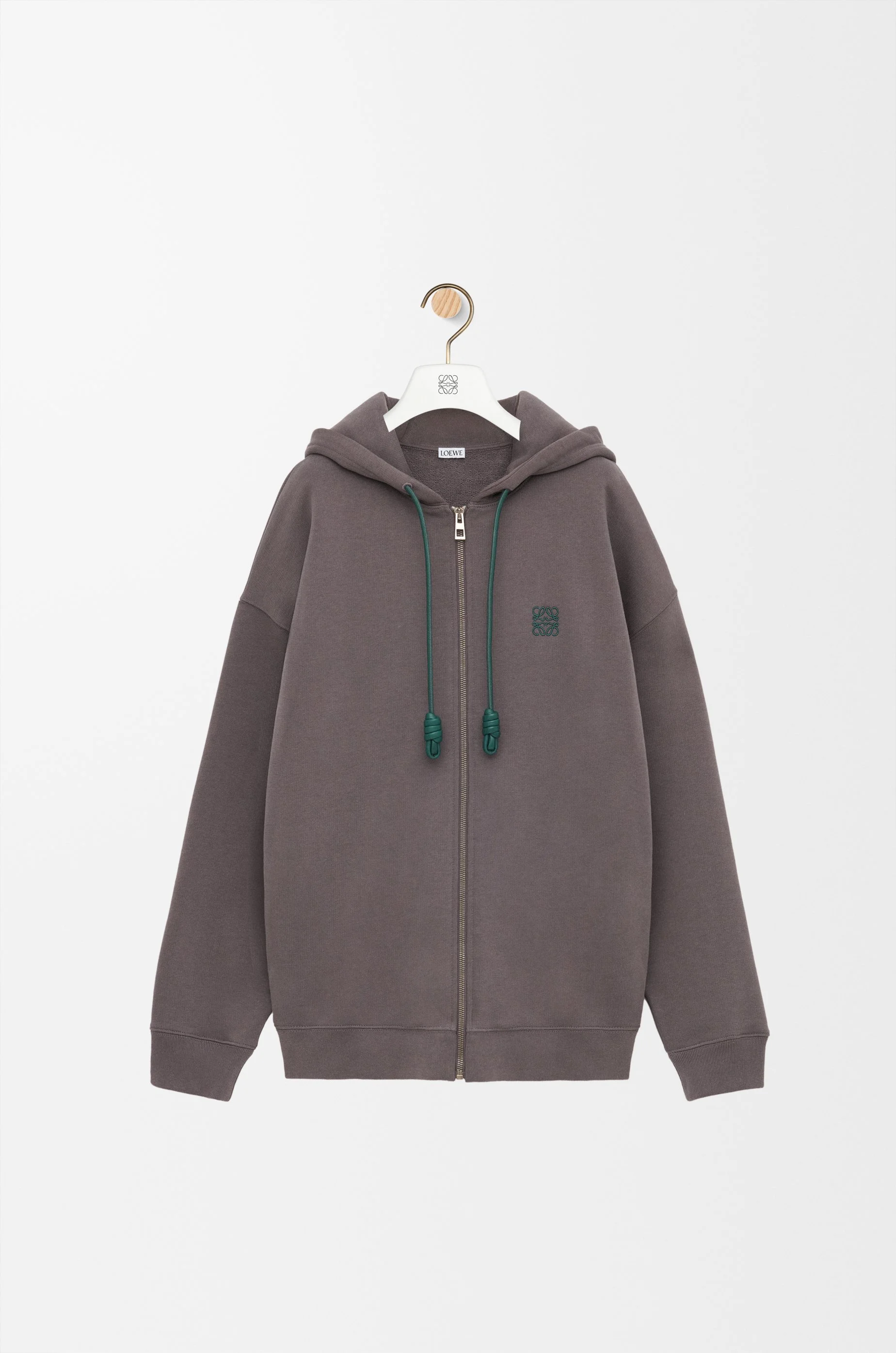 Zip-up hoodie in cotton - 1