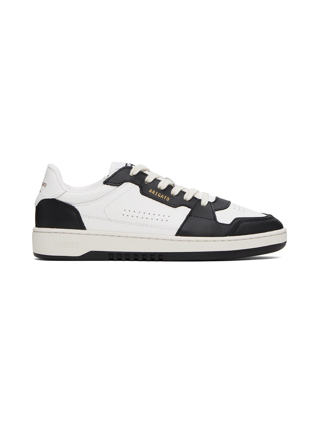 White & Black Dice Lo Sneaker - 1