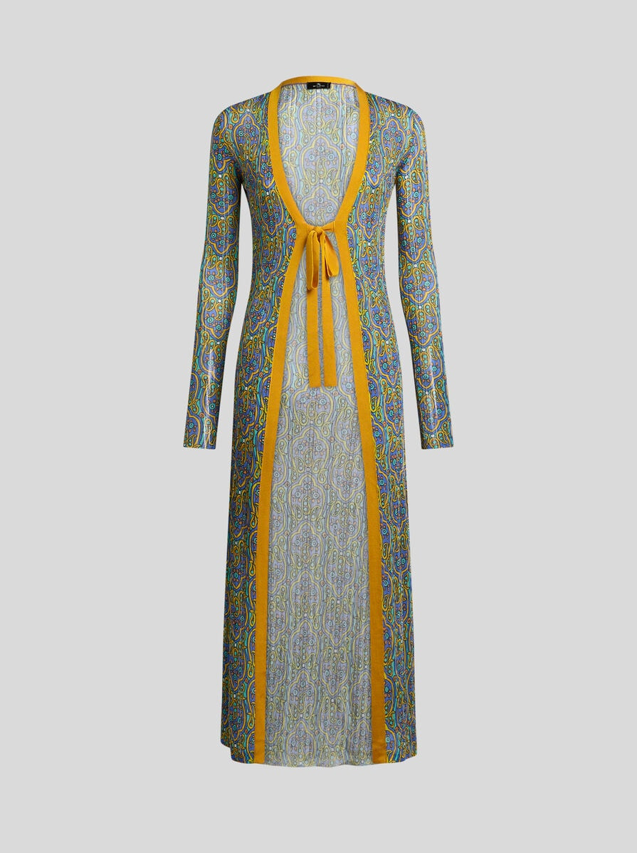 LONG PRINTED CARDIGAN - 1