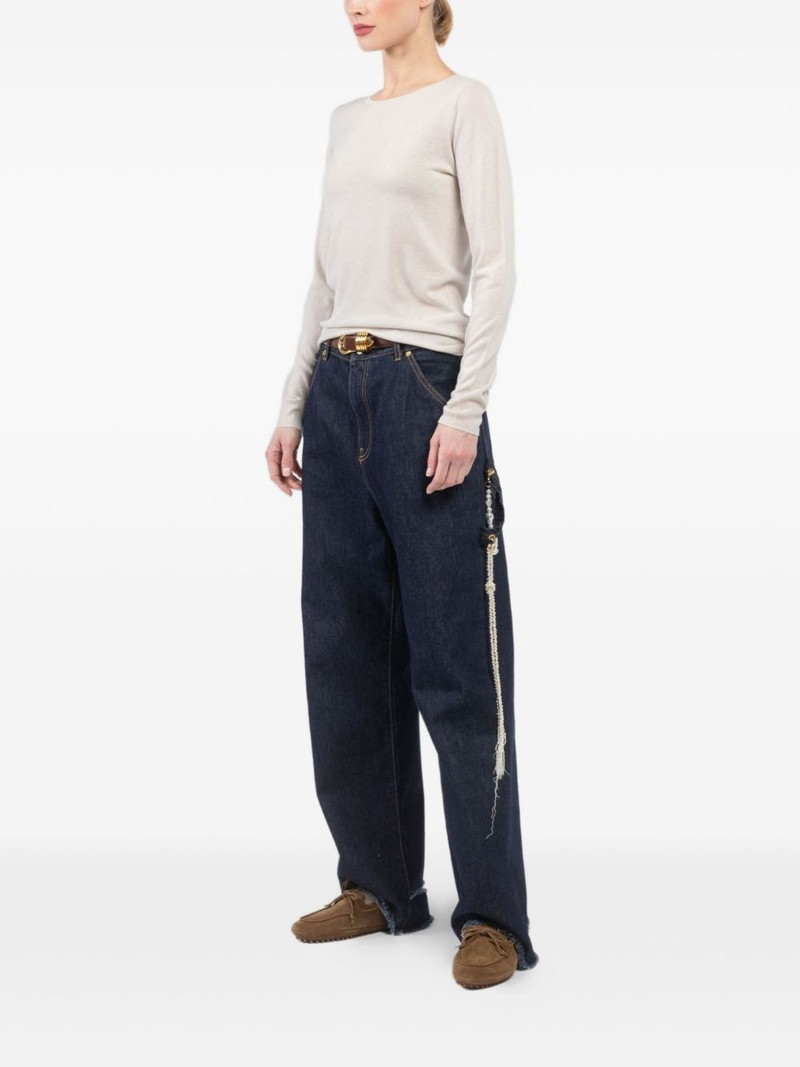 extreme cashmere round-neck long-sleeved top outlook