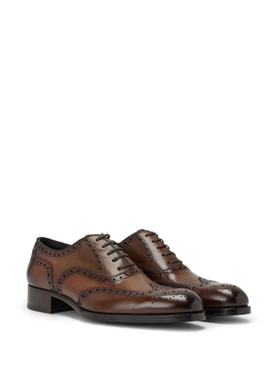 TOM FORD lace-up leather brogues outlook