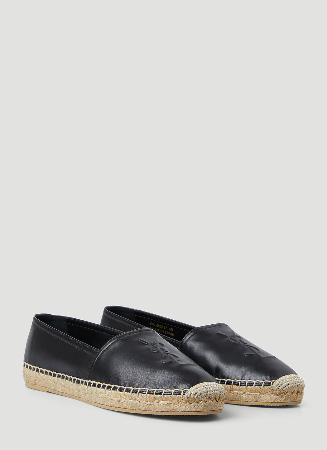 YSL Embossed Flat Espadrilles - 2