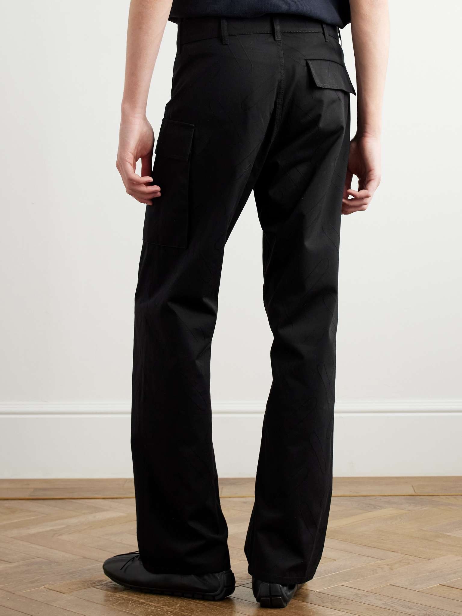 Confetti Straight-Leg Embroidered Cotton Cargo Trousers - 4