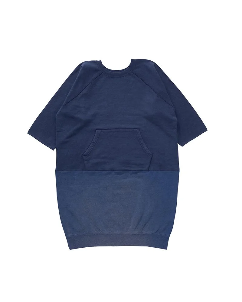SWEAT DRESS CRASH W NAVY - 1