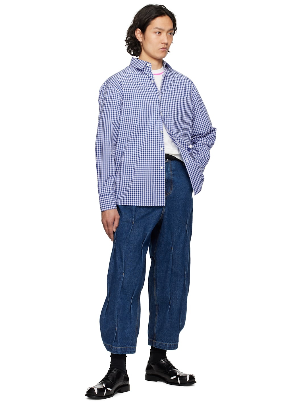 ADER error Blue Sig; TRS Tag 03 Shirt | REVERSIBLE