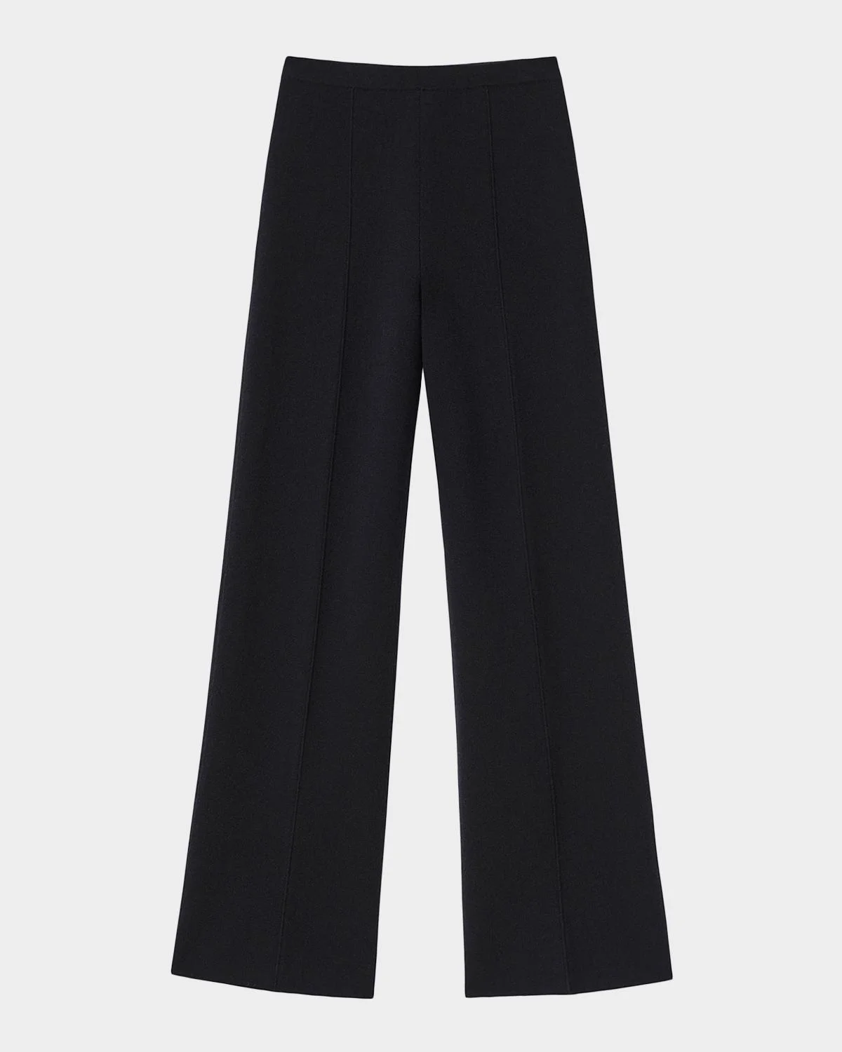Cashmere Double-Knit Pull-On Pants - 1