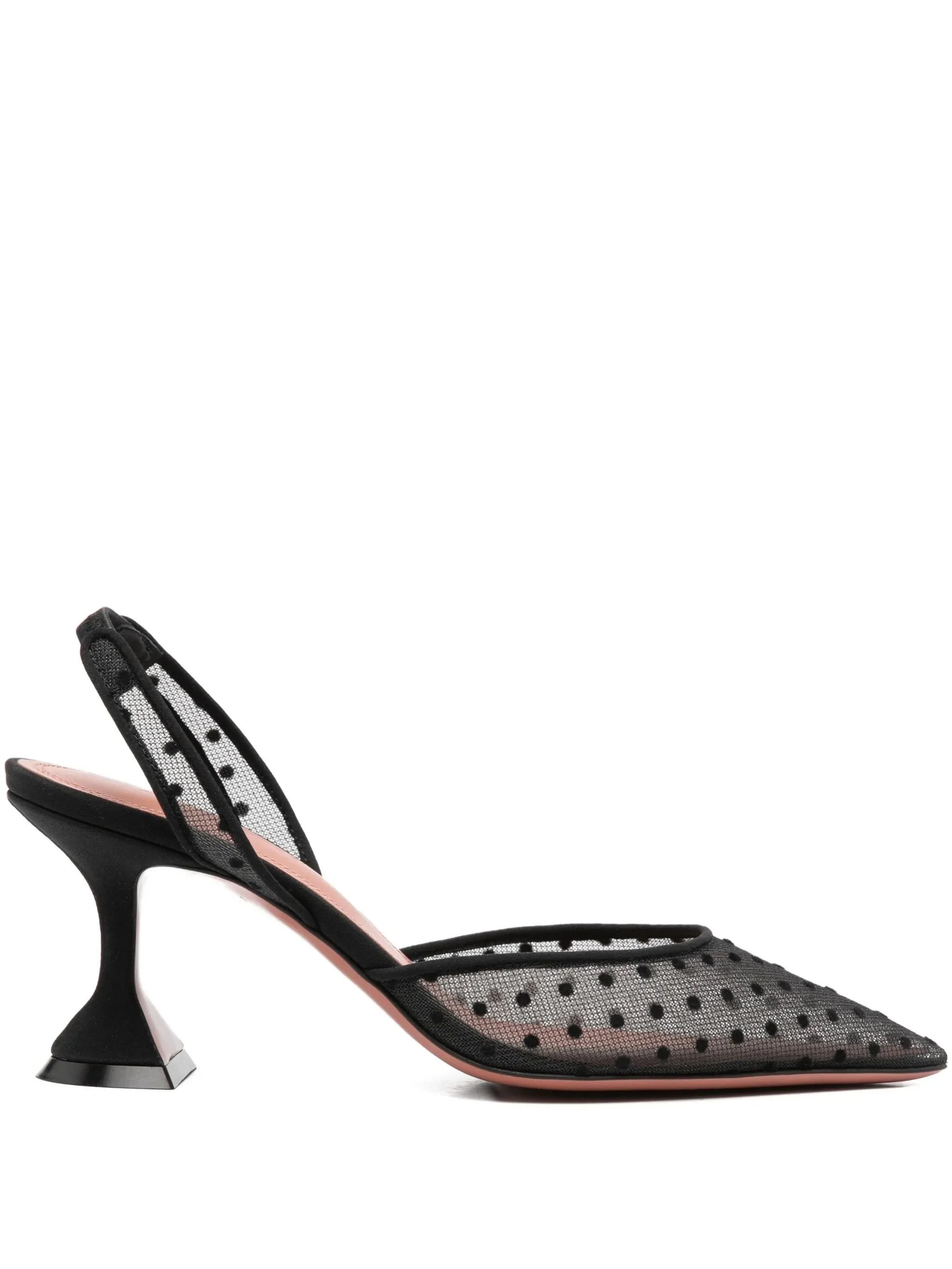 Amina Muaddi 70mm Polka-dot Pattern Sling-back Pumps - 1