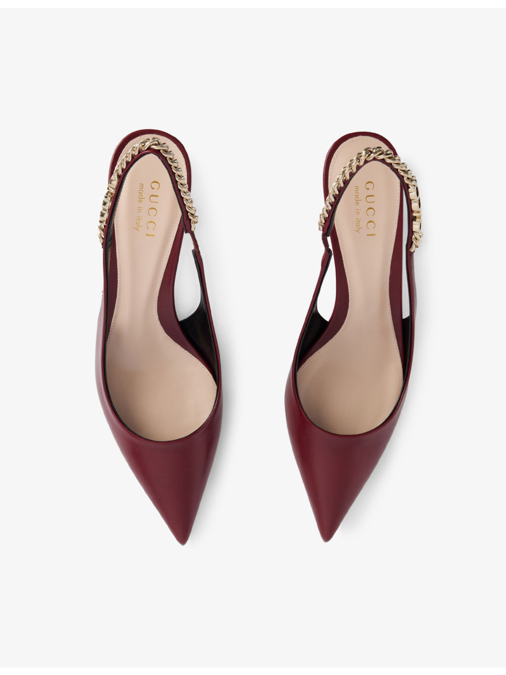 Signoria slingback heeled leather pumps - 2