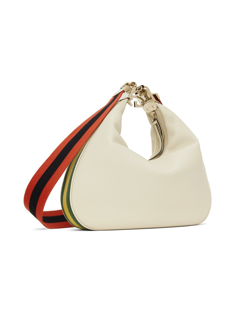 Beige Large Attache Shoulder Bag 3