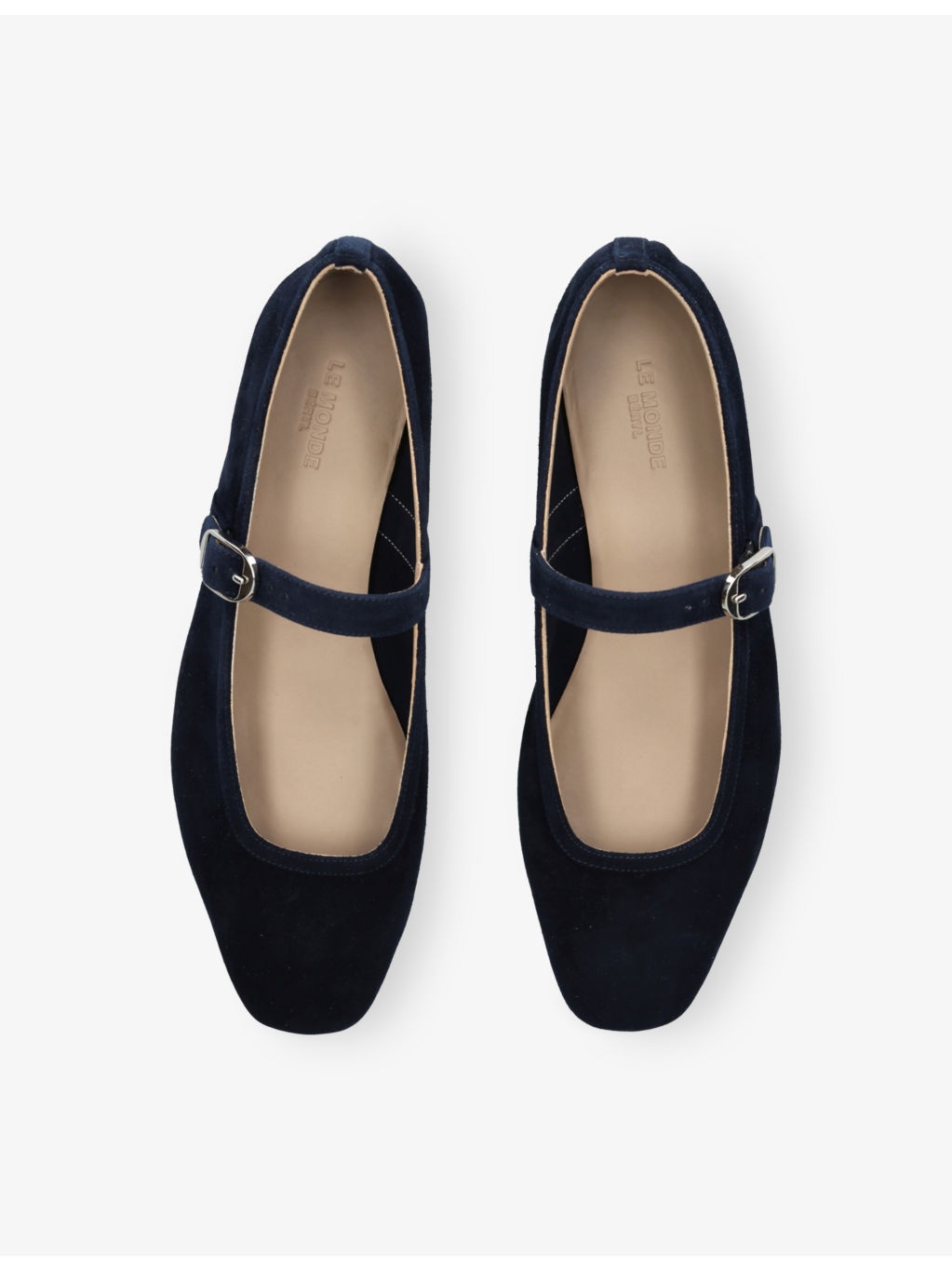 Mary Jane Suede Ballet Flats - 2