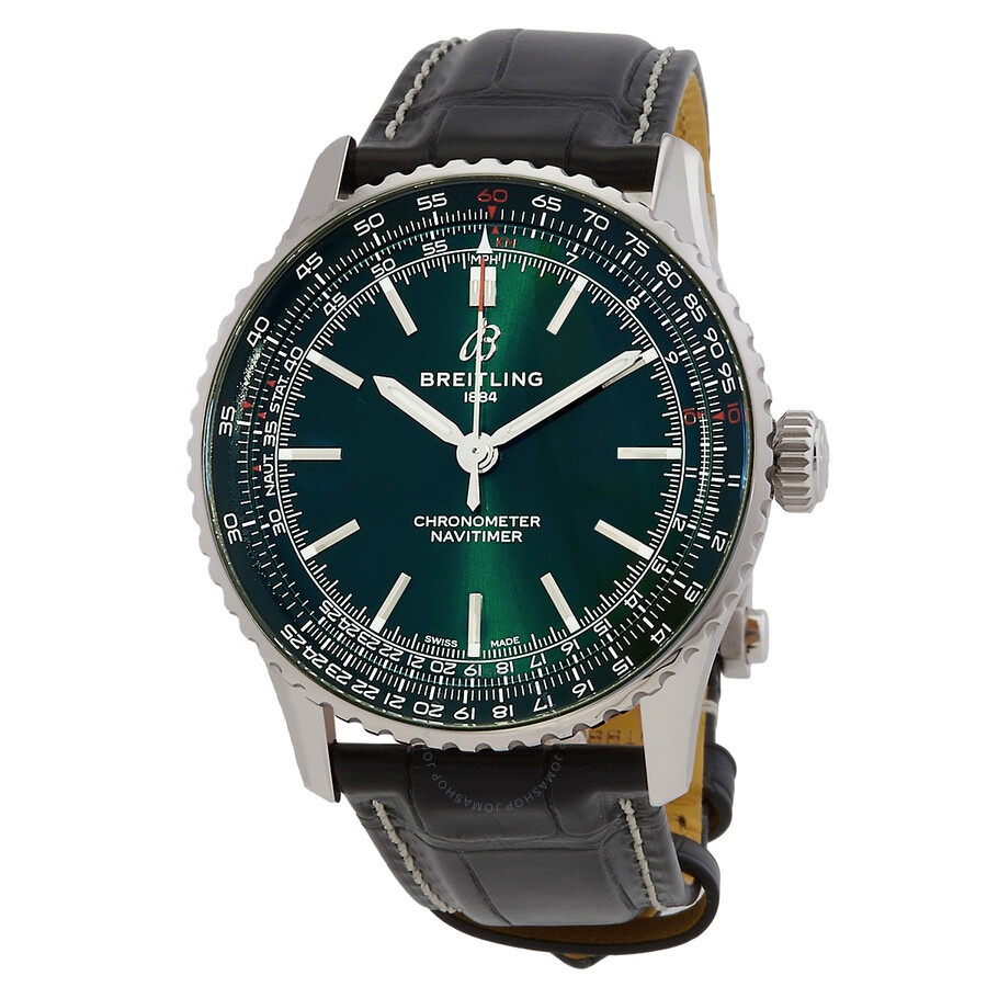 Breitling Navitimer Automatic Green Dial Men's Watch A17329371L1P1 - 1