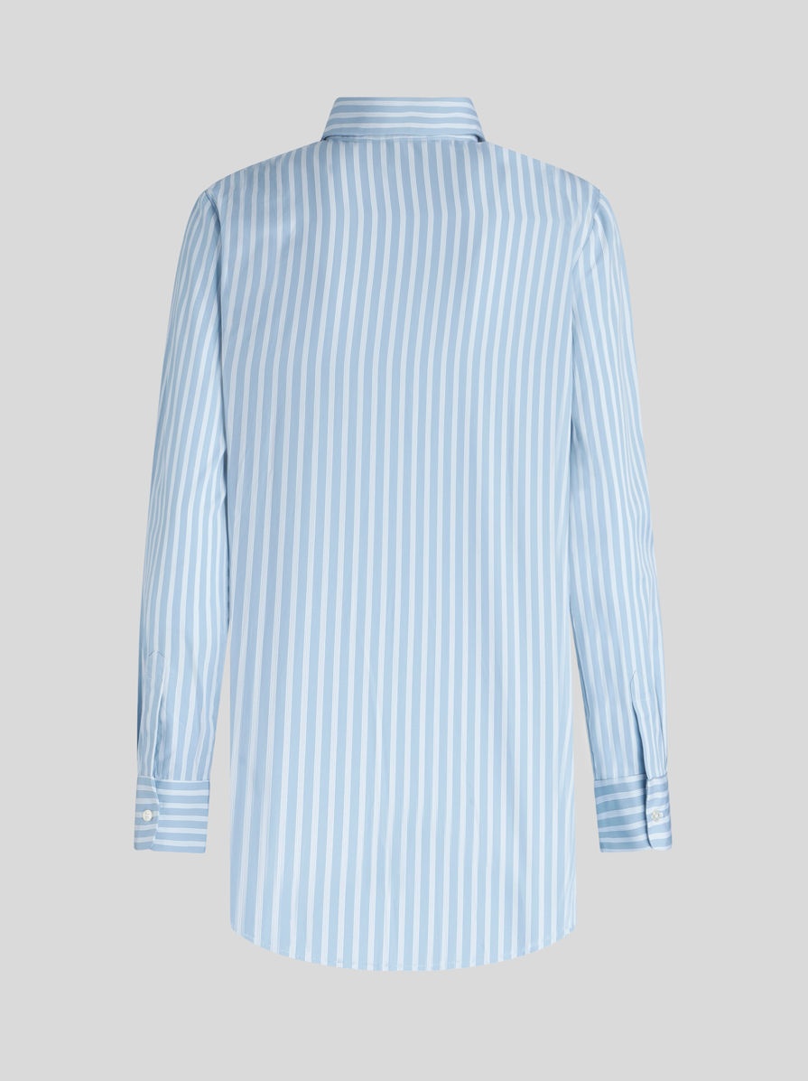STRIPED SHIRT WITH EMBROIDERED PEGASO - 2