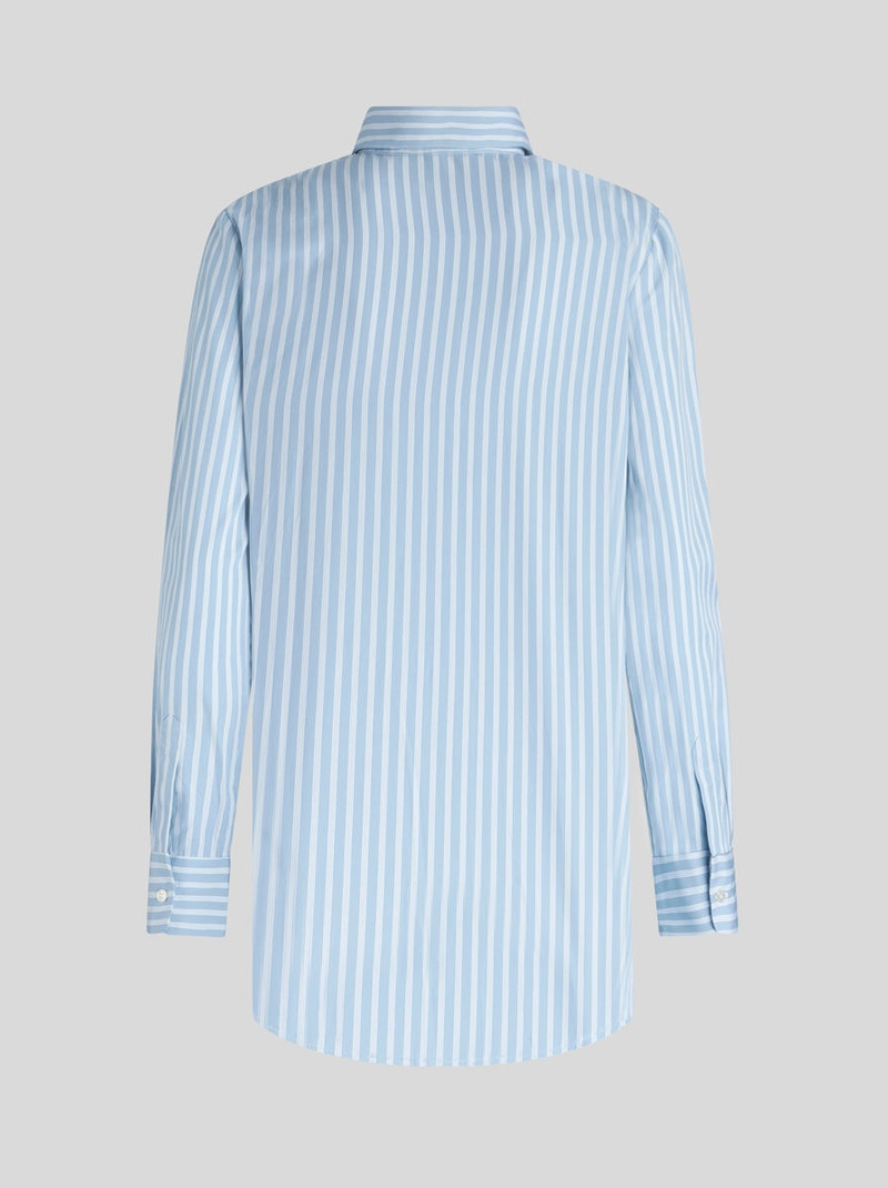 Etro STRIPED SHIRT WITH EMBROIDERED PEGASO outlook