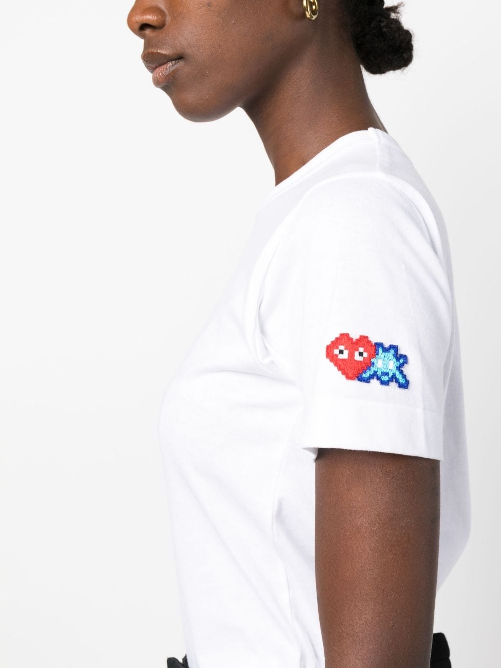 logo-patch cotton T-shirt - 5
