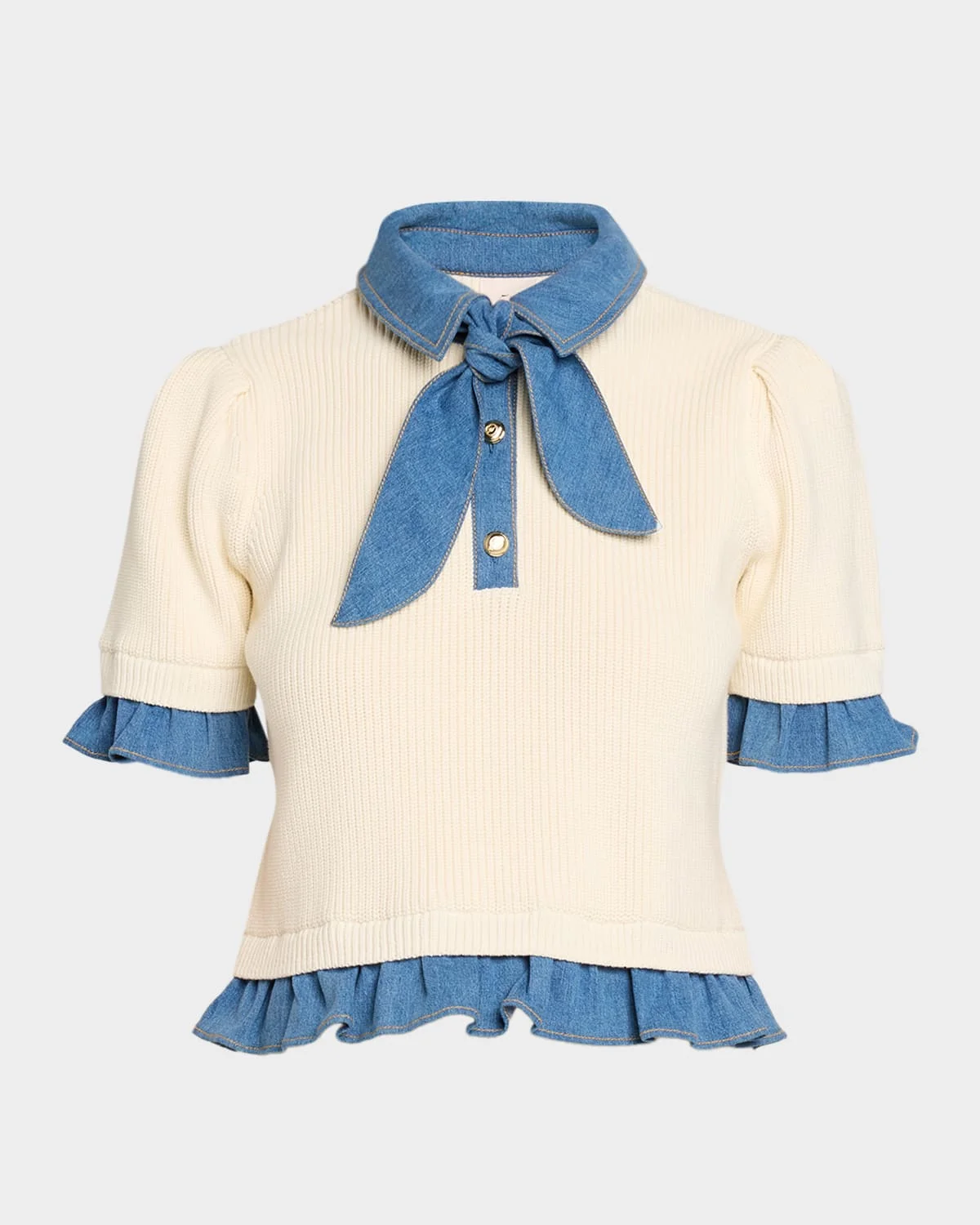 Shelly Layered Neck-Tie Top - 1