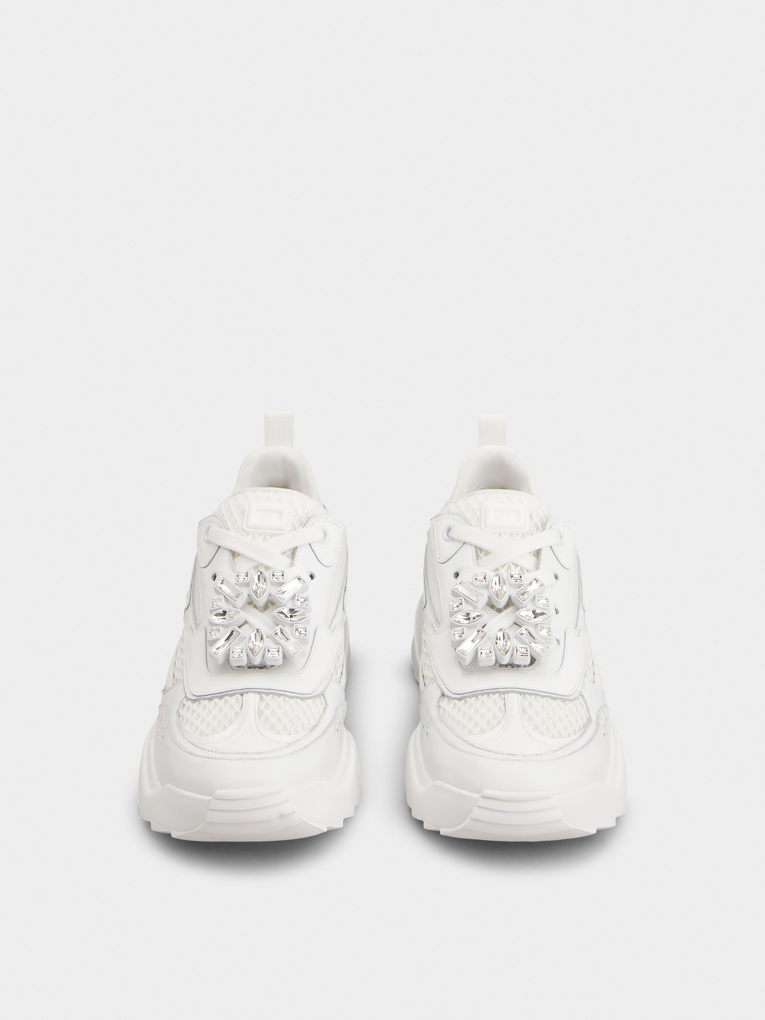 Viv' on the Run Sneakers in leather and fabric - 7