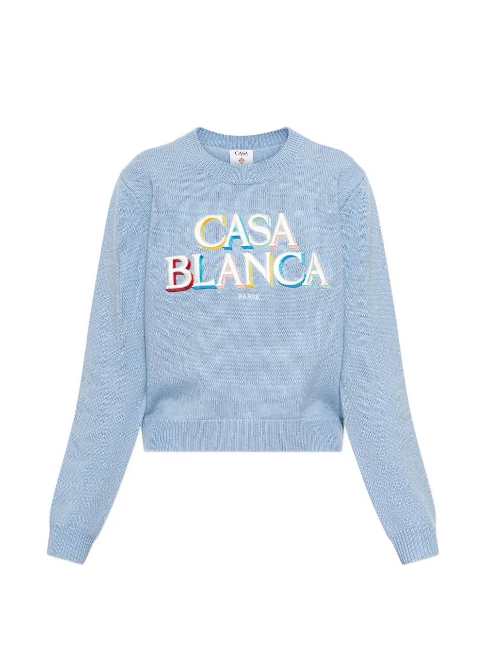 embroidered logo sweater - 1