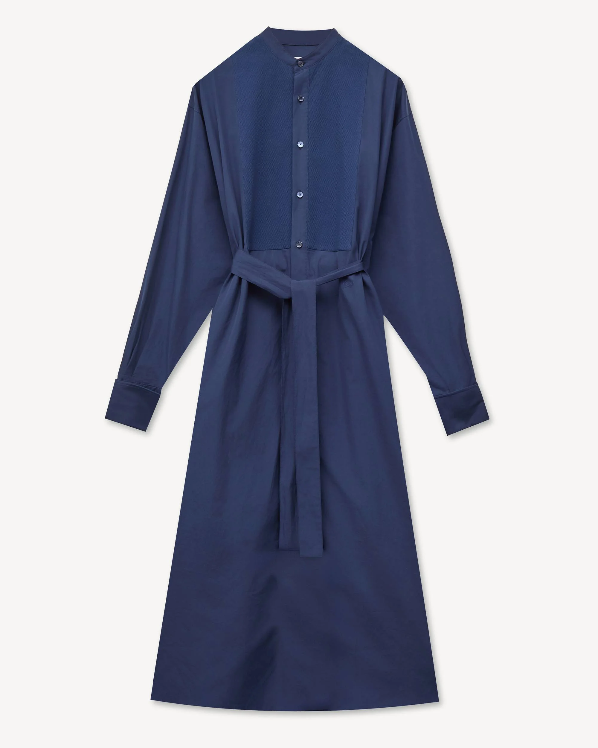 Oversized shirt dress in cotton poplin - 1