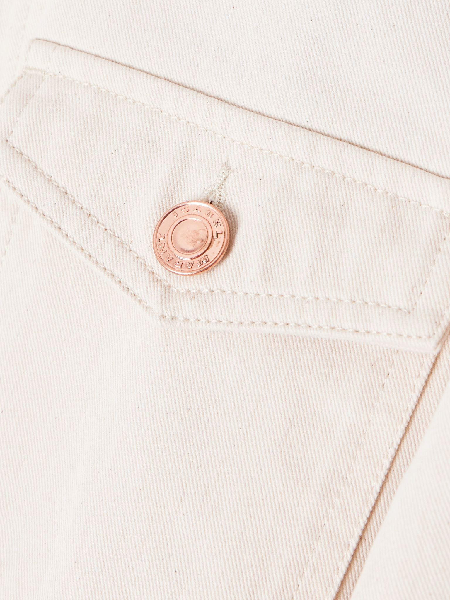 Nolinea corduroy-trimmed cotton-twill jacket Ecru - 5