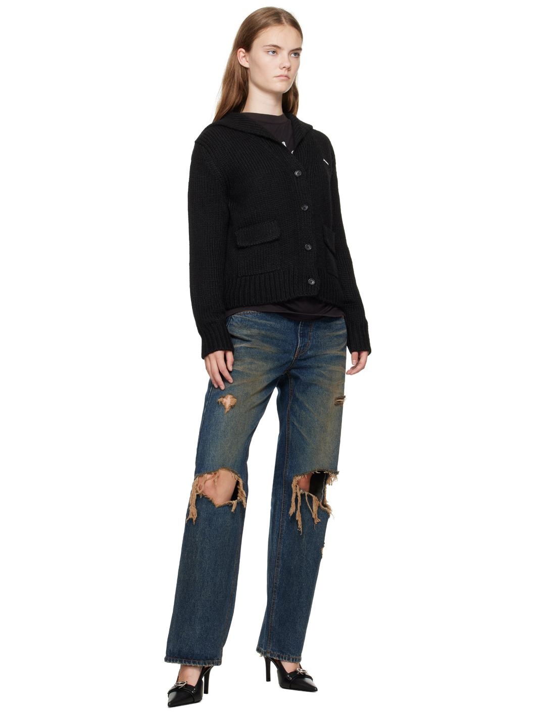 Black Sailor Cardigan - 4