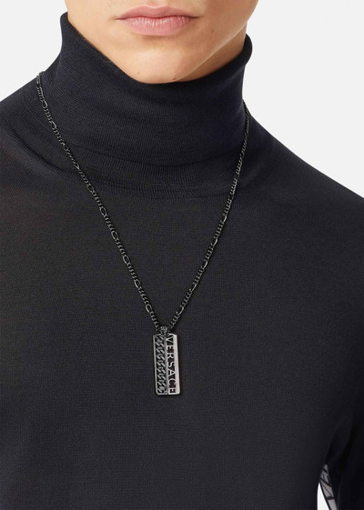 VERSACE Logo Pendant Necklace outlook