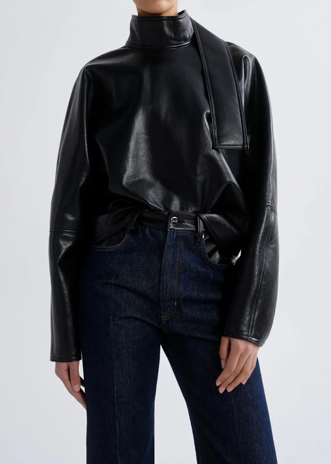 KEMBRA TOP (RECYCLED LEATHER) IN DETOX - 1