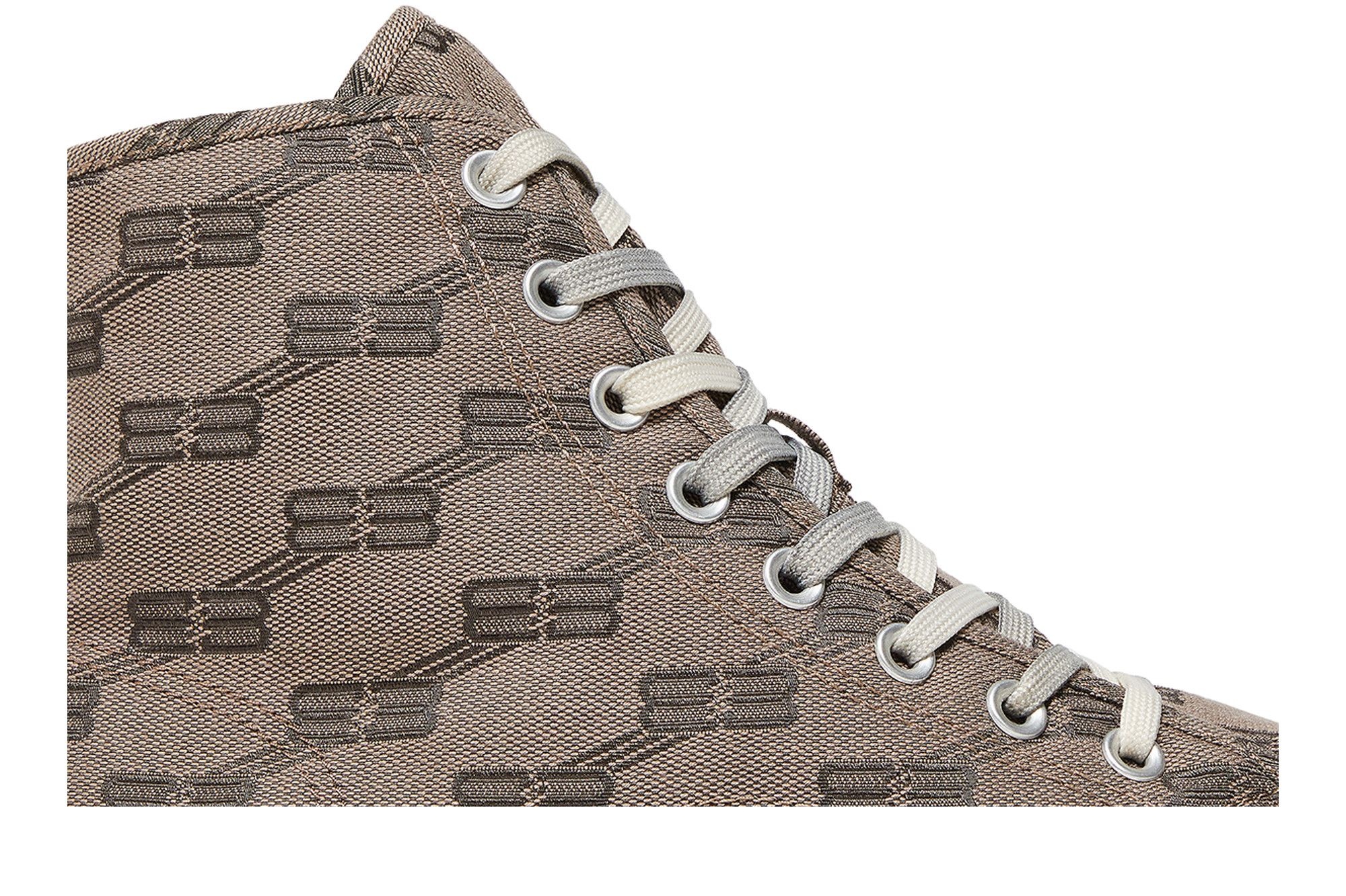Balenciaga Paris High 'BB Monogram - Dark Mink Grey' - 2