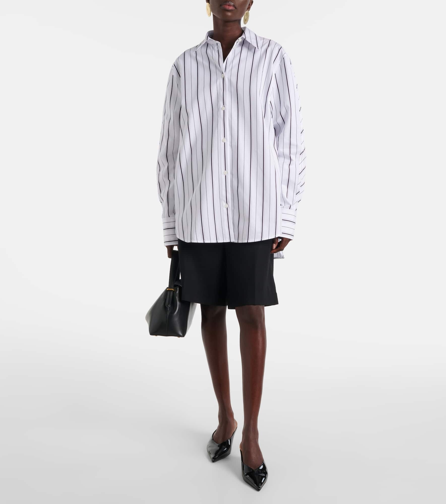 Striped cotton poplin shirt - 2