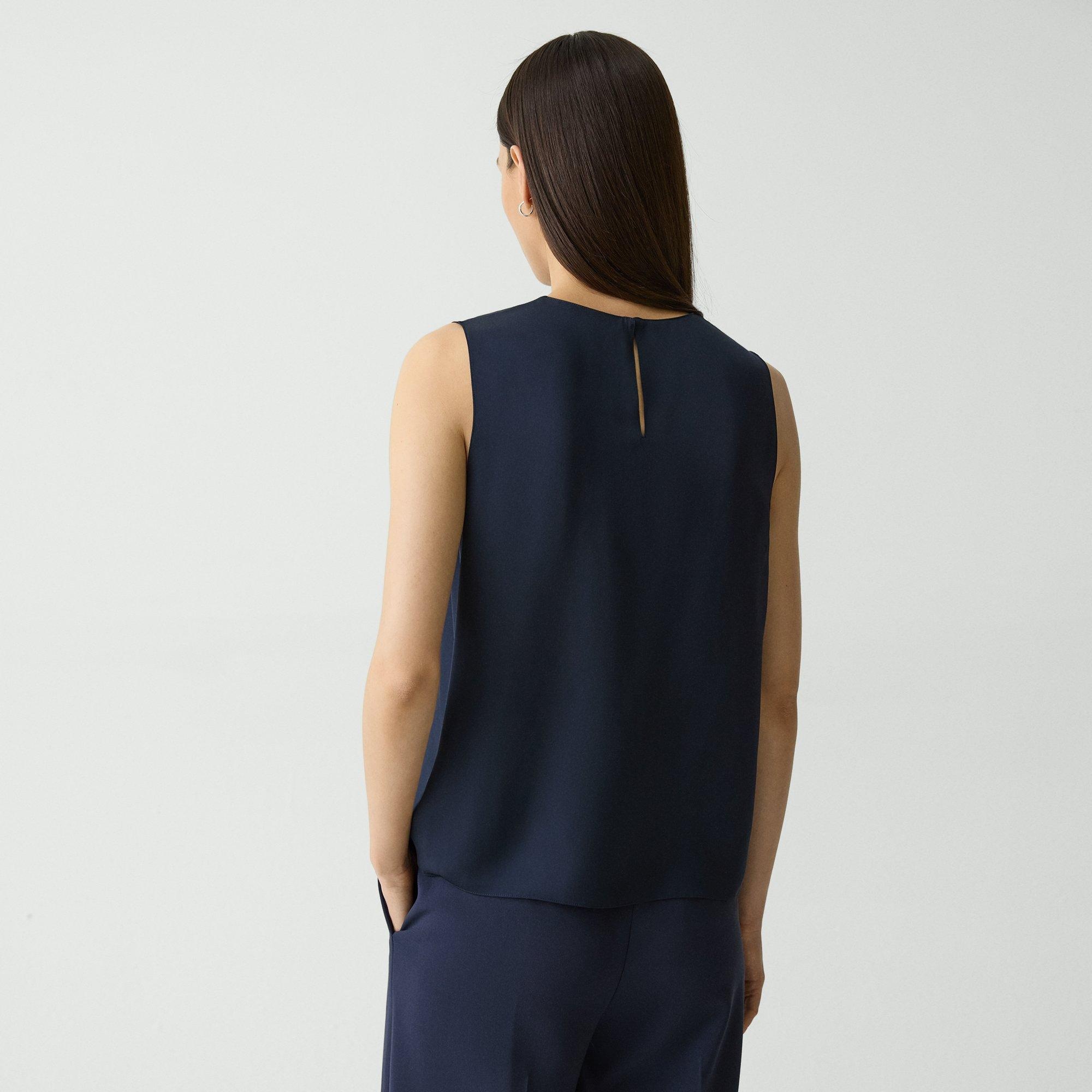 Shell Top in Silk Georgette - 4