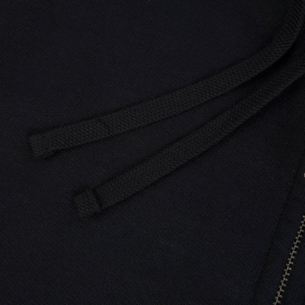 IHSW-65-BLK Printed 14oz Ultra Heavyweight Loopwheel Cotton Zippered Hoodie - Black - 10