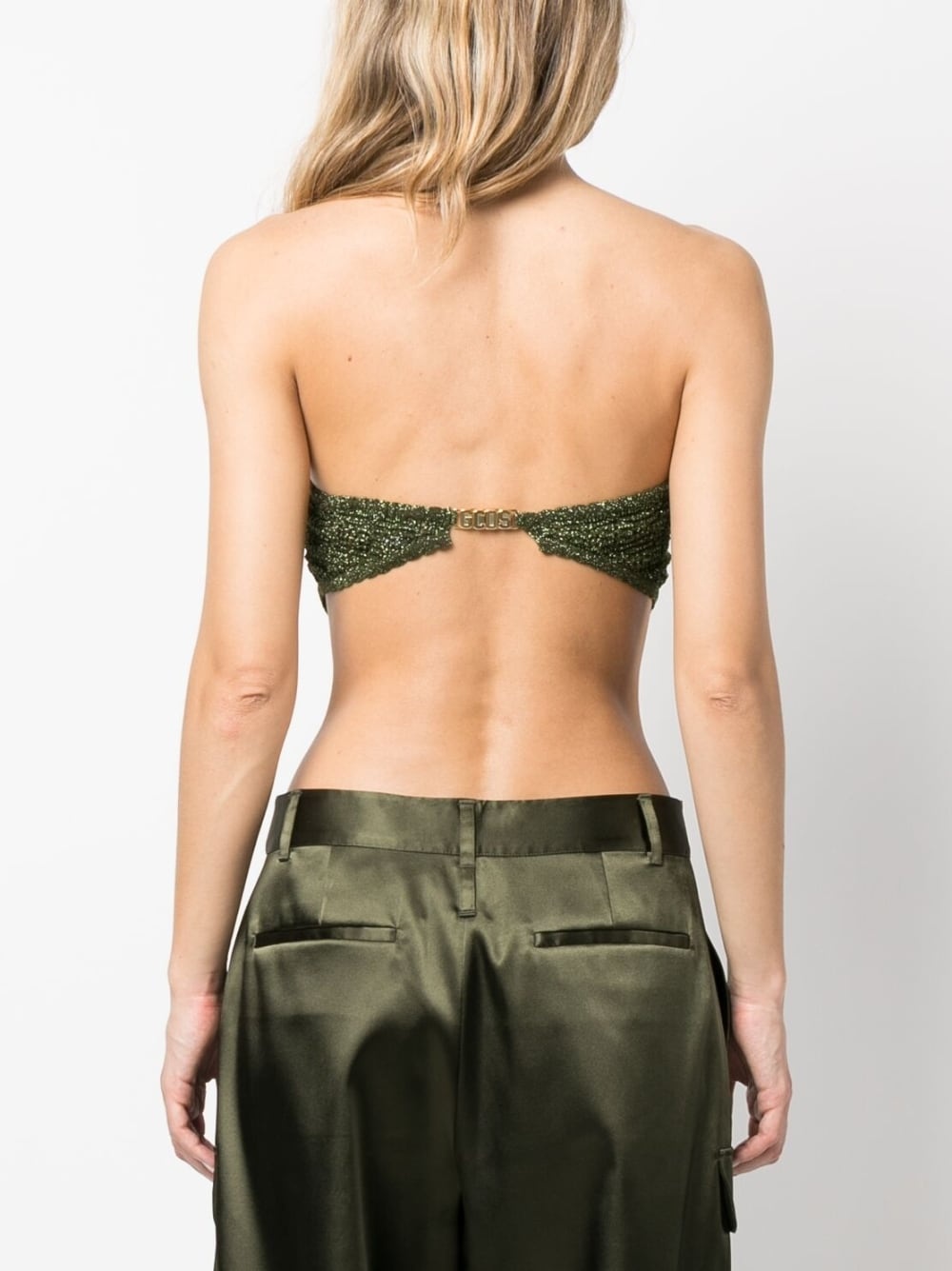 macramé monogram bandana top - 4
