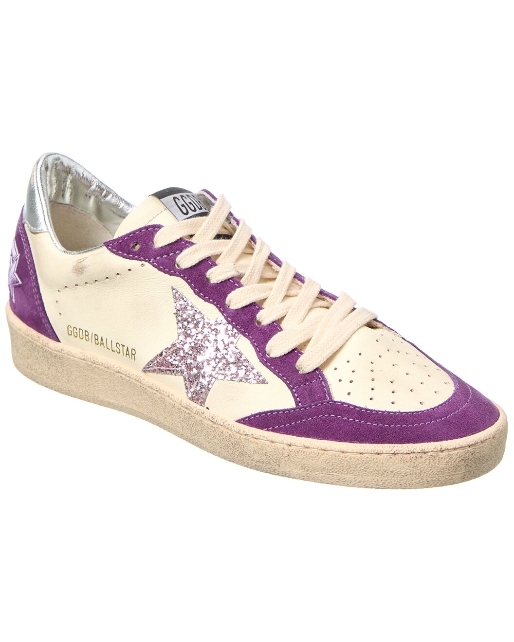 Golden Goose Ballstar Suede & Leather Sneaker - 1