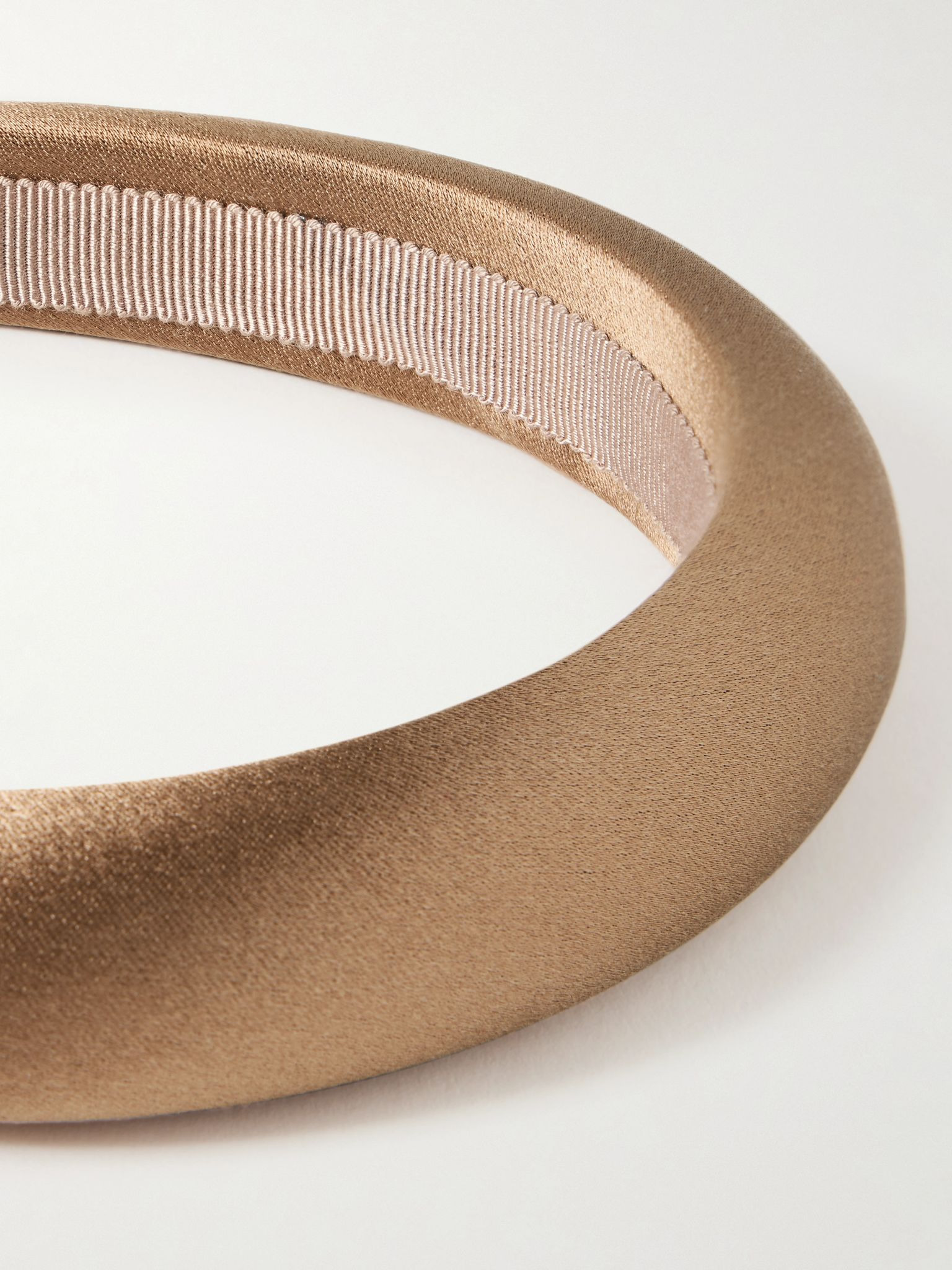 Tori silk-satin headband Brown - 3
