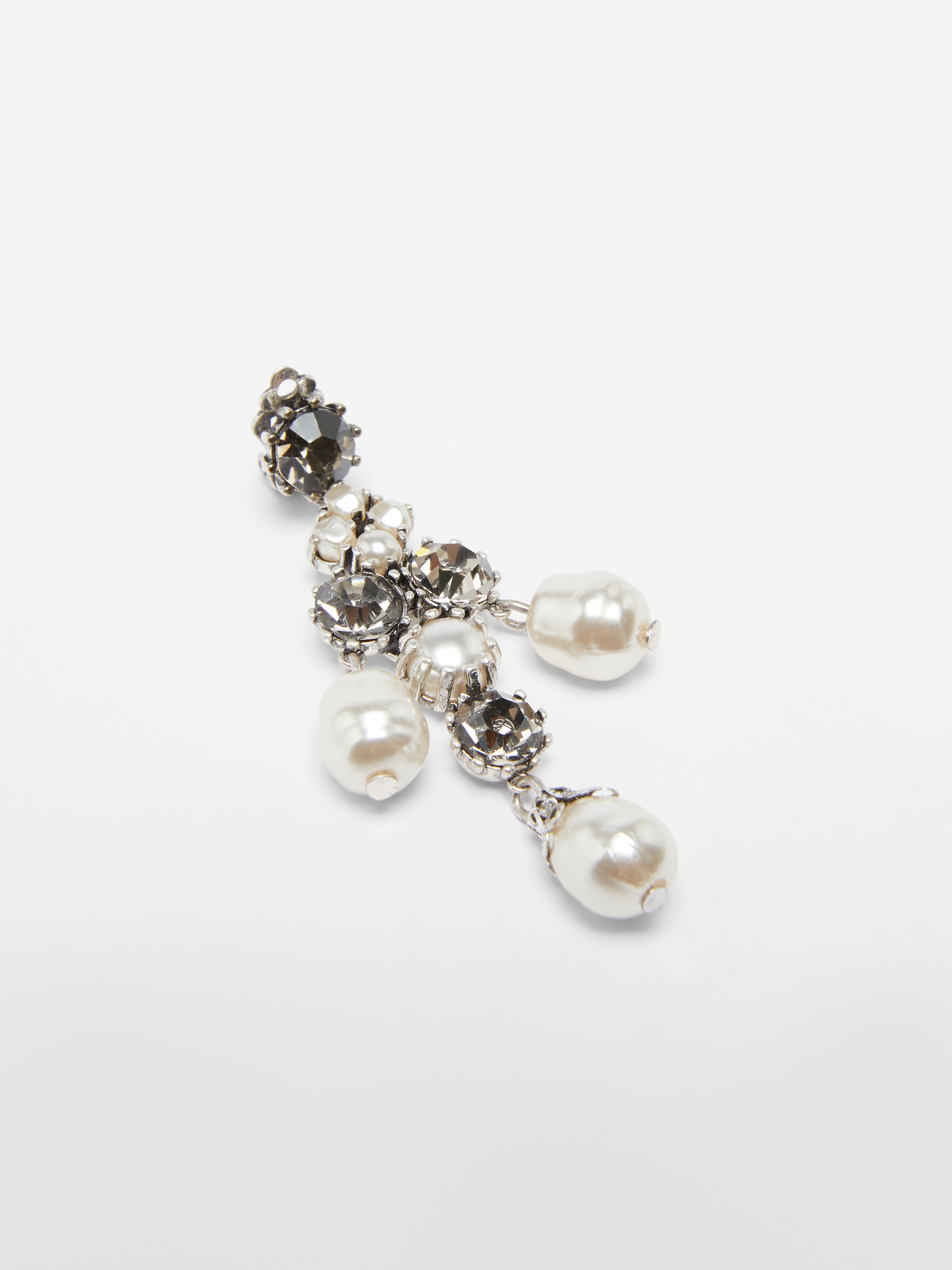 POGGIO Pearl and rhinestone earrings - 2