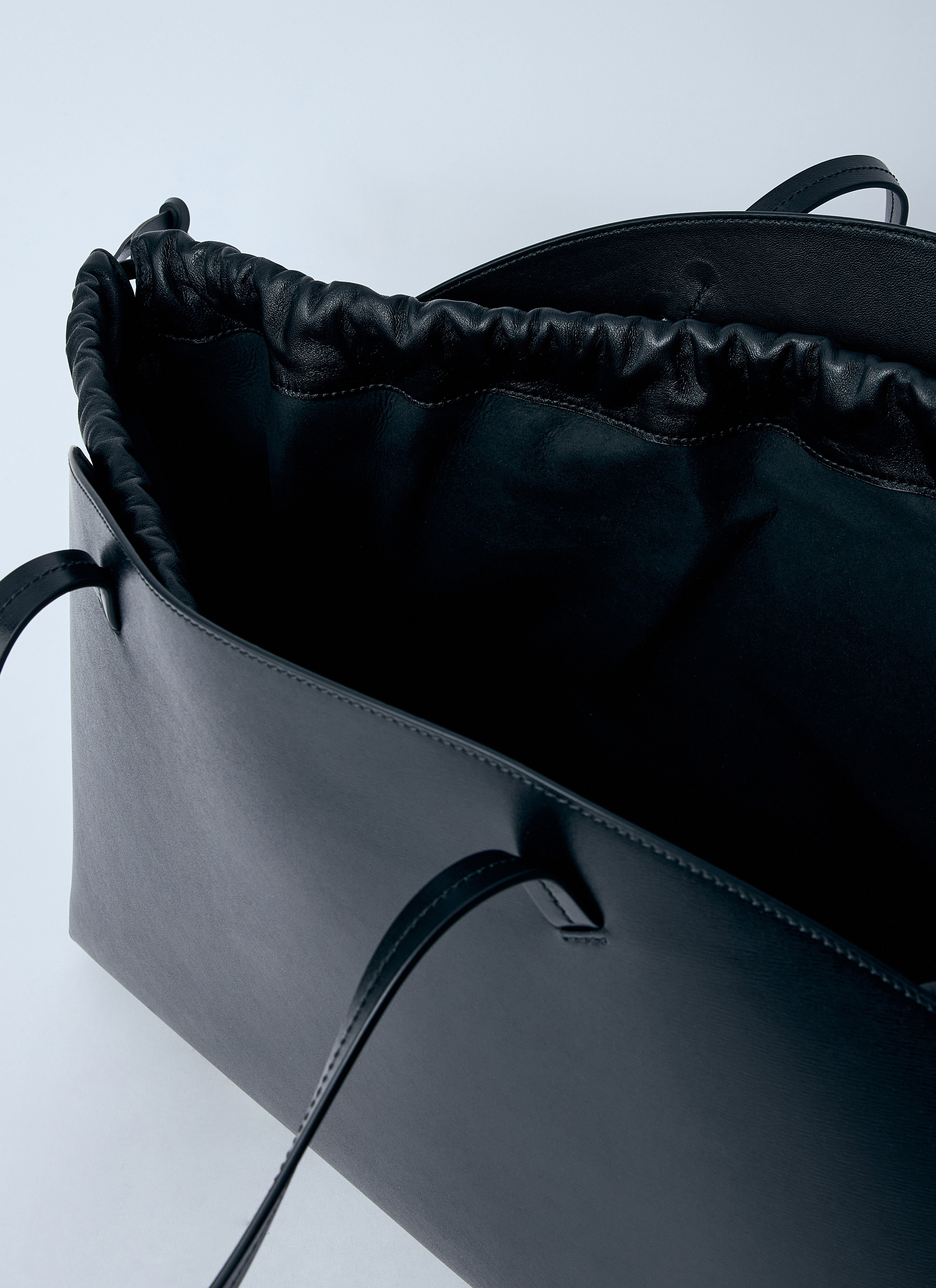 Leather Curve Shoulder Bag - 6