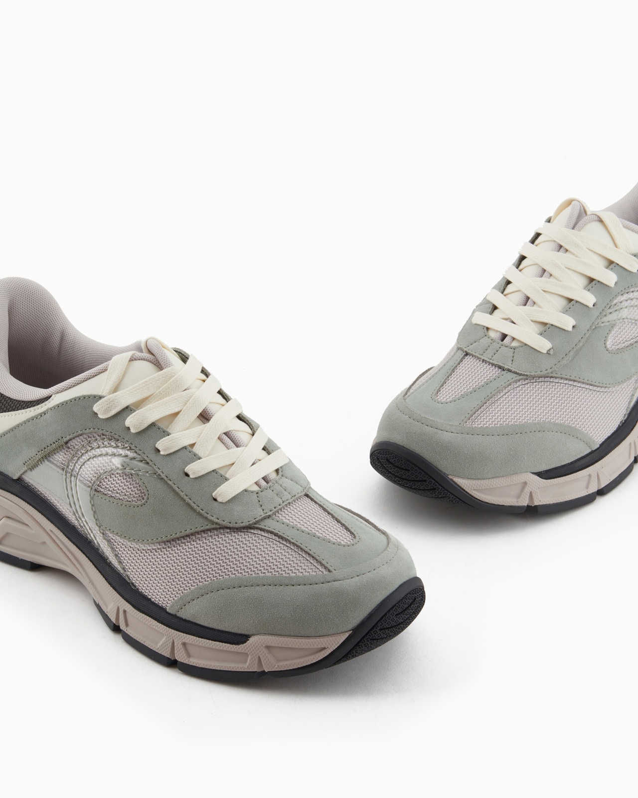 MESH SNEAKERS WITH SUEDE DETAILS - 5