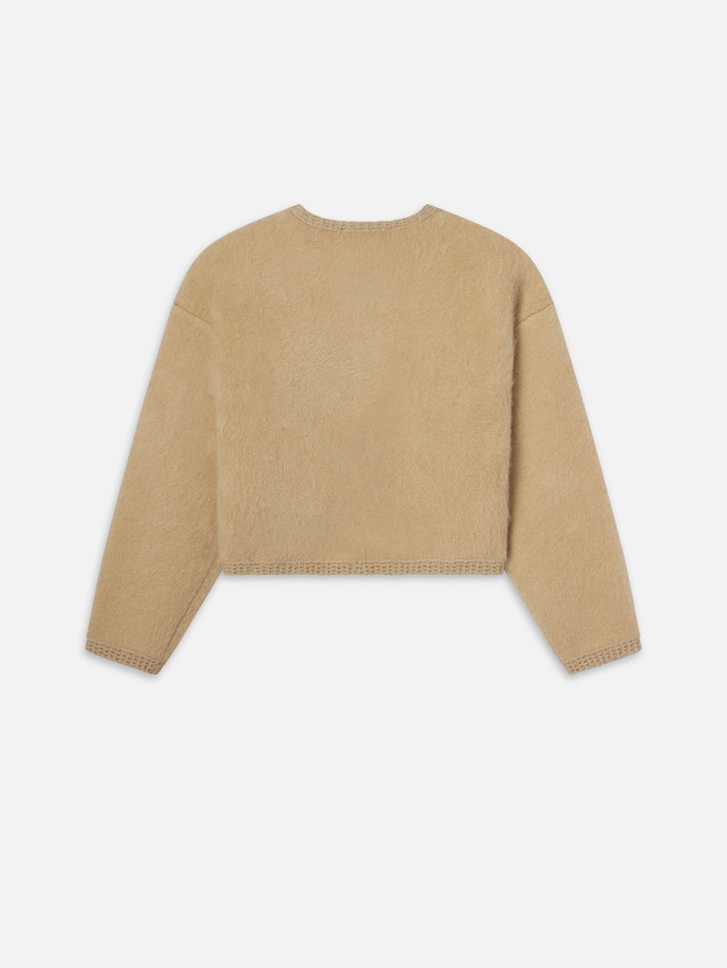 Lofty Crochet Cardi in Wheat 4