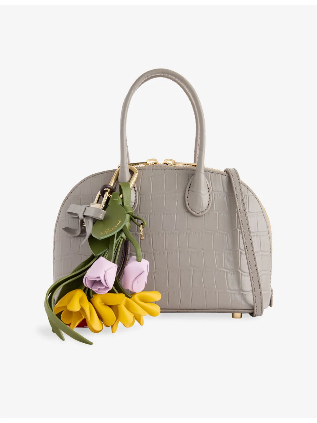 Toast Mock-Croc Leather Handbag - 1